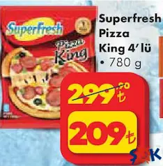 SUPERFRESH PİZZA KİNG 4'LÜ 780 G fiyat ve kampanya bilgisi